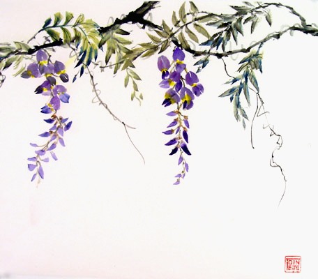 Toinette Lippe painting - Wisteria