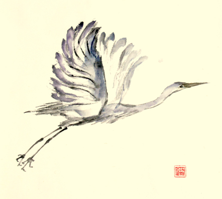 Toinette Lippe painting - Egret 3