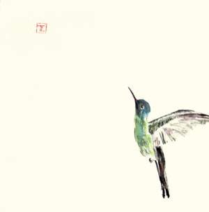 Toinette Lippe painting - Hummingbird 6